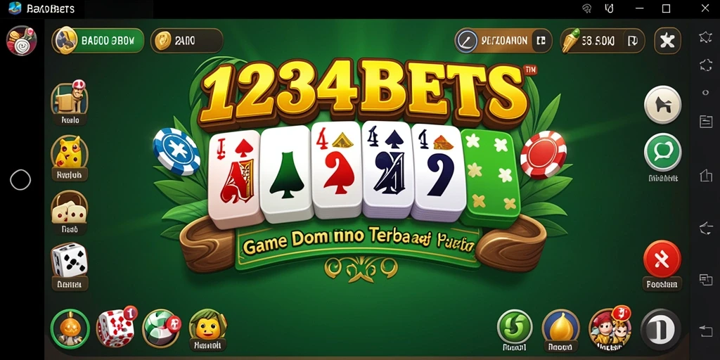 Gameplay seru dari 1234BETS menampilkan aksi Domino yang mendebarkan.