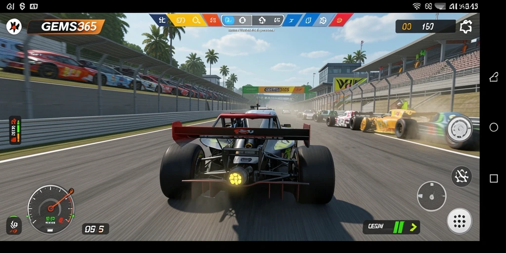 Gameplay balapan motor yang seru dan penuh warna di GEMS365.