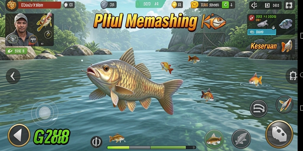 Gameplay memancing yang seru dan mendebarkan di GG288.