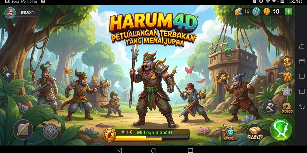 Screenshot gameplay HARUM4D menunjukkan dunia terbuka yang luas.