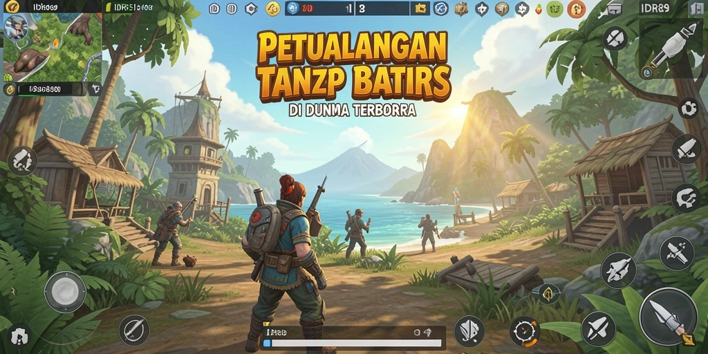 Tangkapan layar menampilkan petualangan seru di dunia terbuka