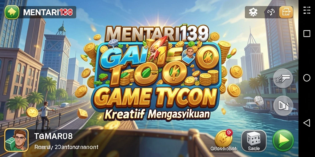 Screenshot gameplay MENTARI138 yang menampilkan berbagai aspek bisnis.