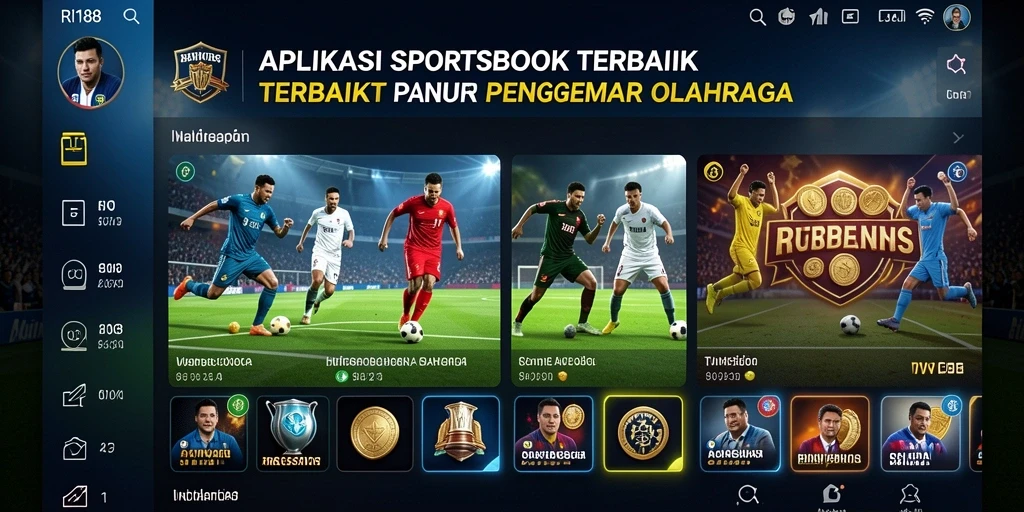 Tampilan gameplay <strong>RI188</strong> dengan pilihan taruhan olahraga yang beragam.